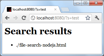 search js